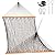 Lazy Daze Hammocks Double Rope Hammock, 2 Person Traditional Outdoor Hand Woven Cotton Rope Hammock with Spreader Bar, Chains, Tree Straps for Patio Yard - Max 450 Lbs, Dark Brown