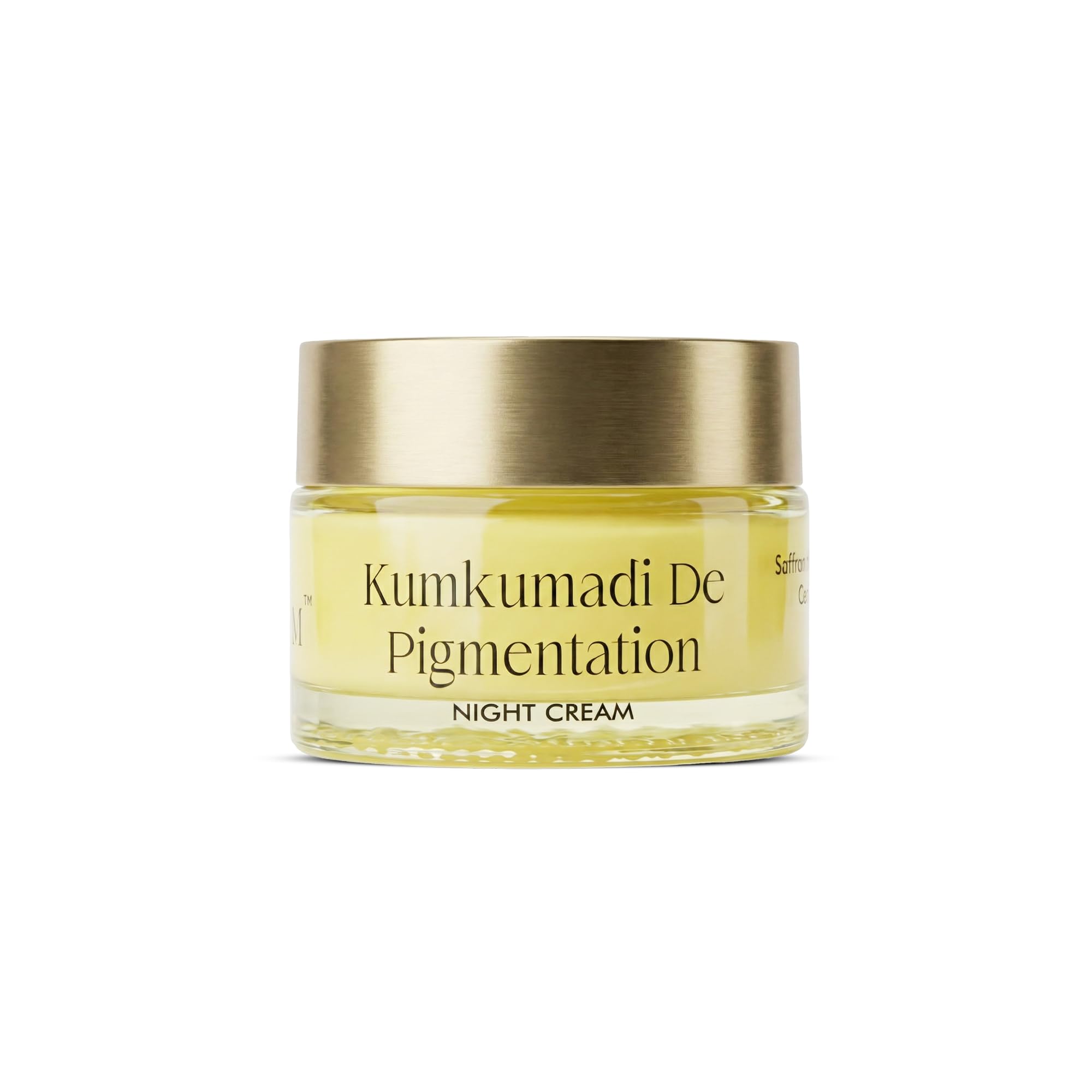 VEDICDERM Kumkumadi De-Pigmentation Night Cream 50g | Goodness of Saffron & Ceramides | Reduces Dark Spots & Melasma | Enhances Brightening & Radiance | Sulfate & Paraben Free (Pack of 1)