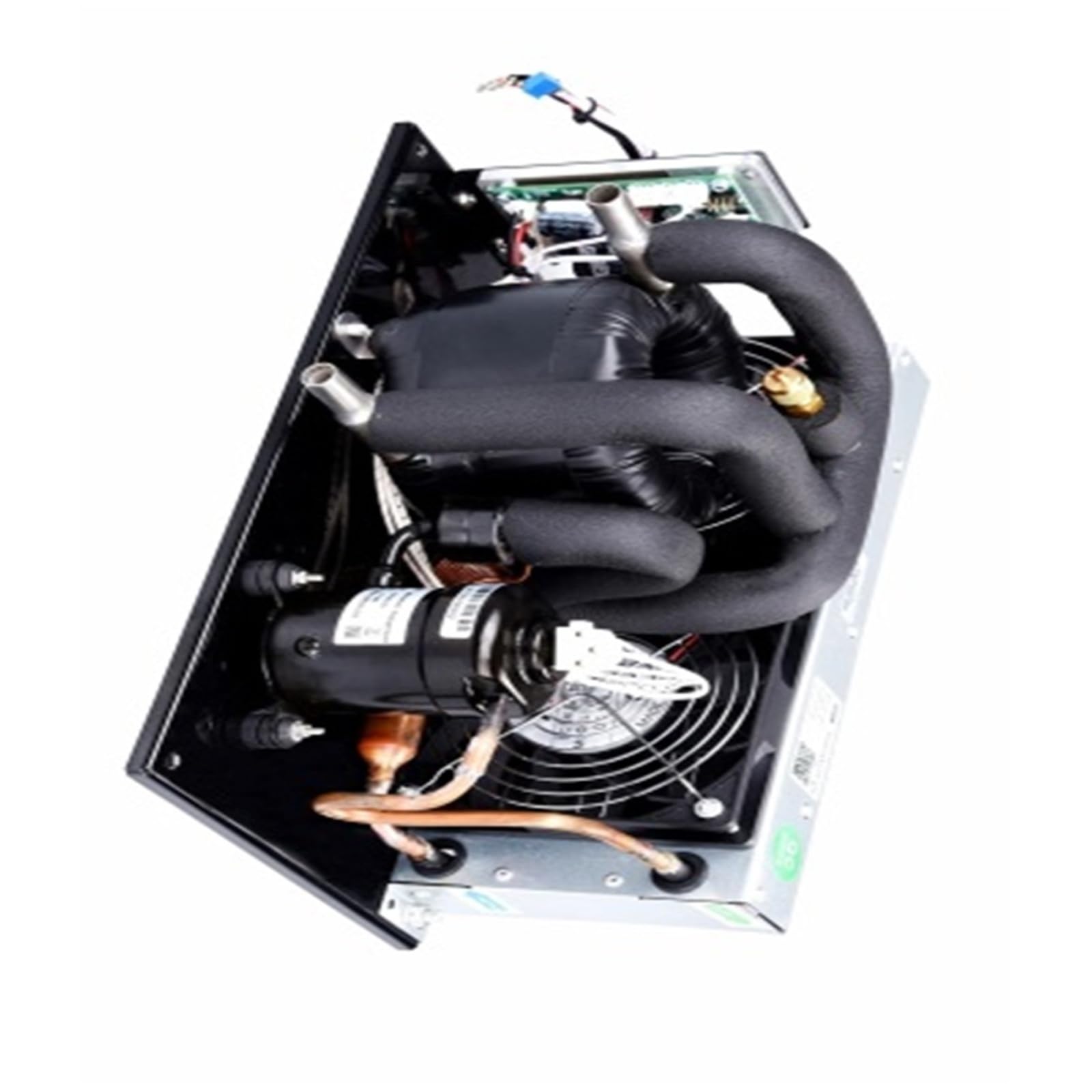 CVFRDD Micro DC Air Conditioner, Coaxial Liquid Chiller DV1910E-C,12V DC,130W Capacity, R134A Refrigerant, for Cycling Systems