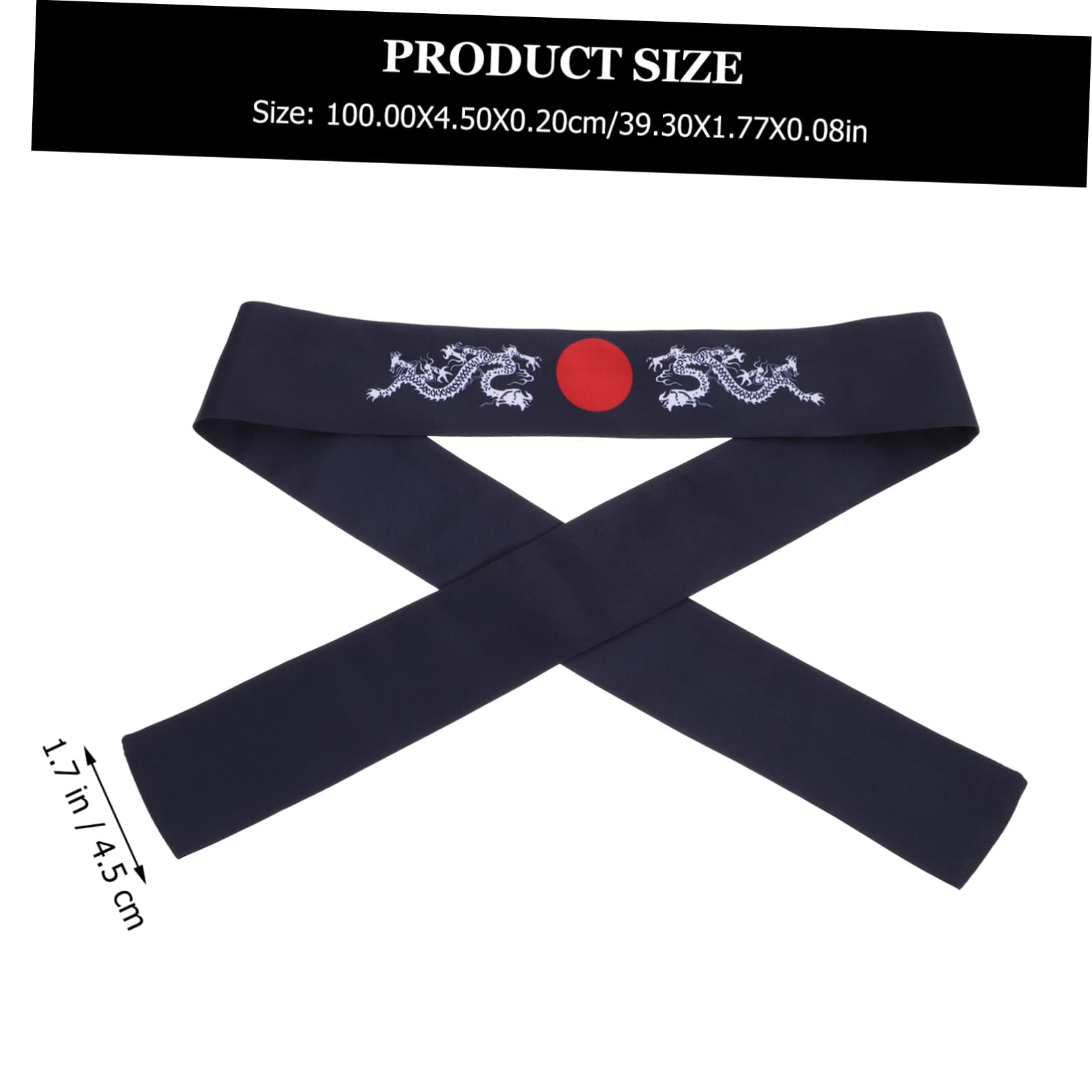 FRCOLOR 10pezzi Bandana Giapponese Con Design Drago Per Sport e Cucina Accessorio Da Chef