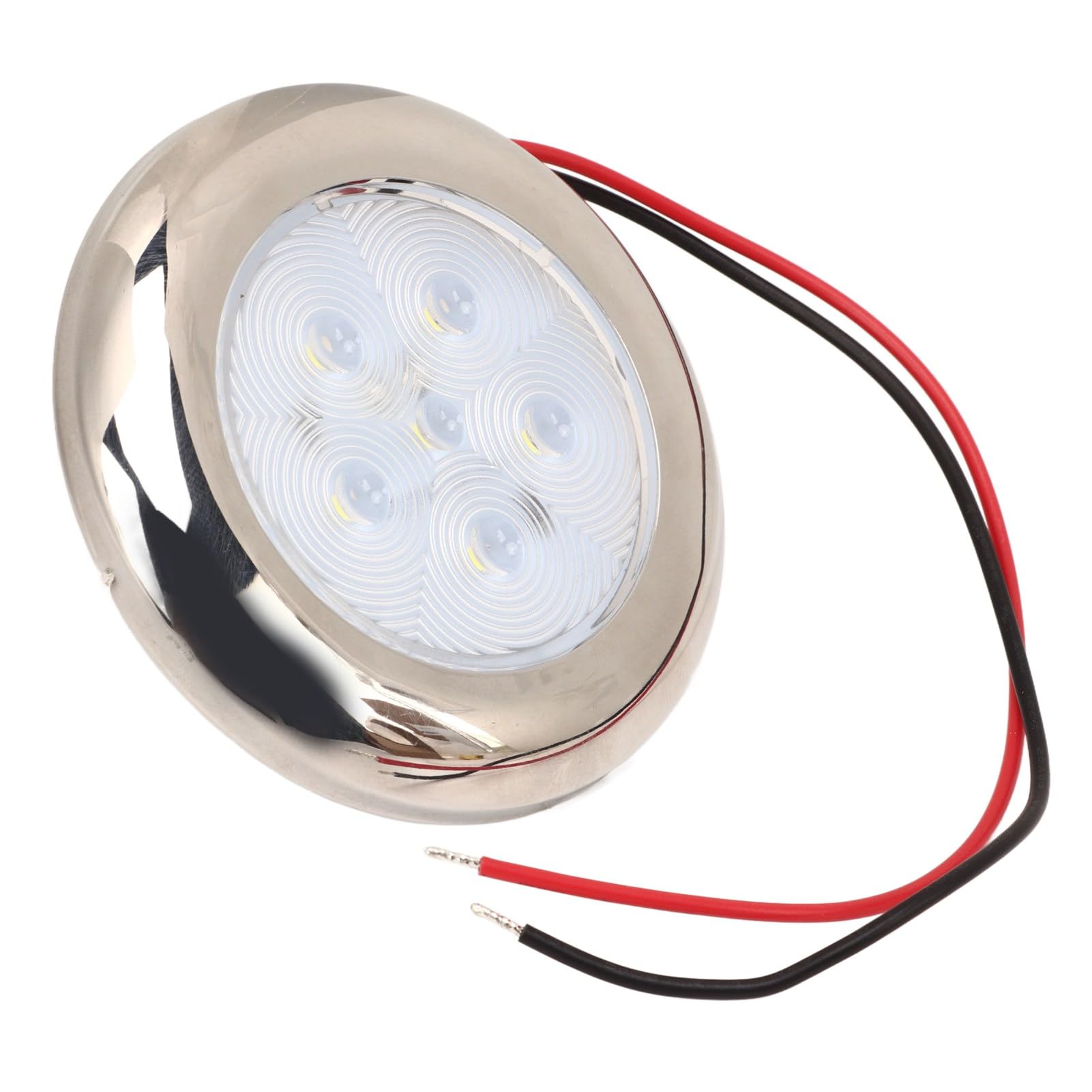 Cryfokt Luz de Techo LED para RV de 12 V, Luces Interiores Impermeables IP65 para RV, Iluminación Blanca para Barco, Caravana, Furgoneta, Camión, Ahorro de Energía, 6 Cuentas de Lámpara
