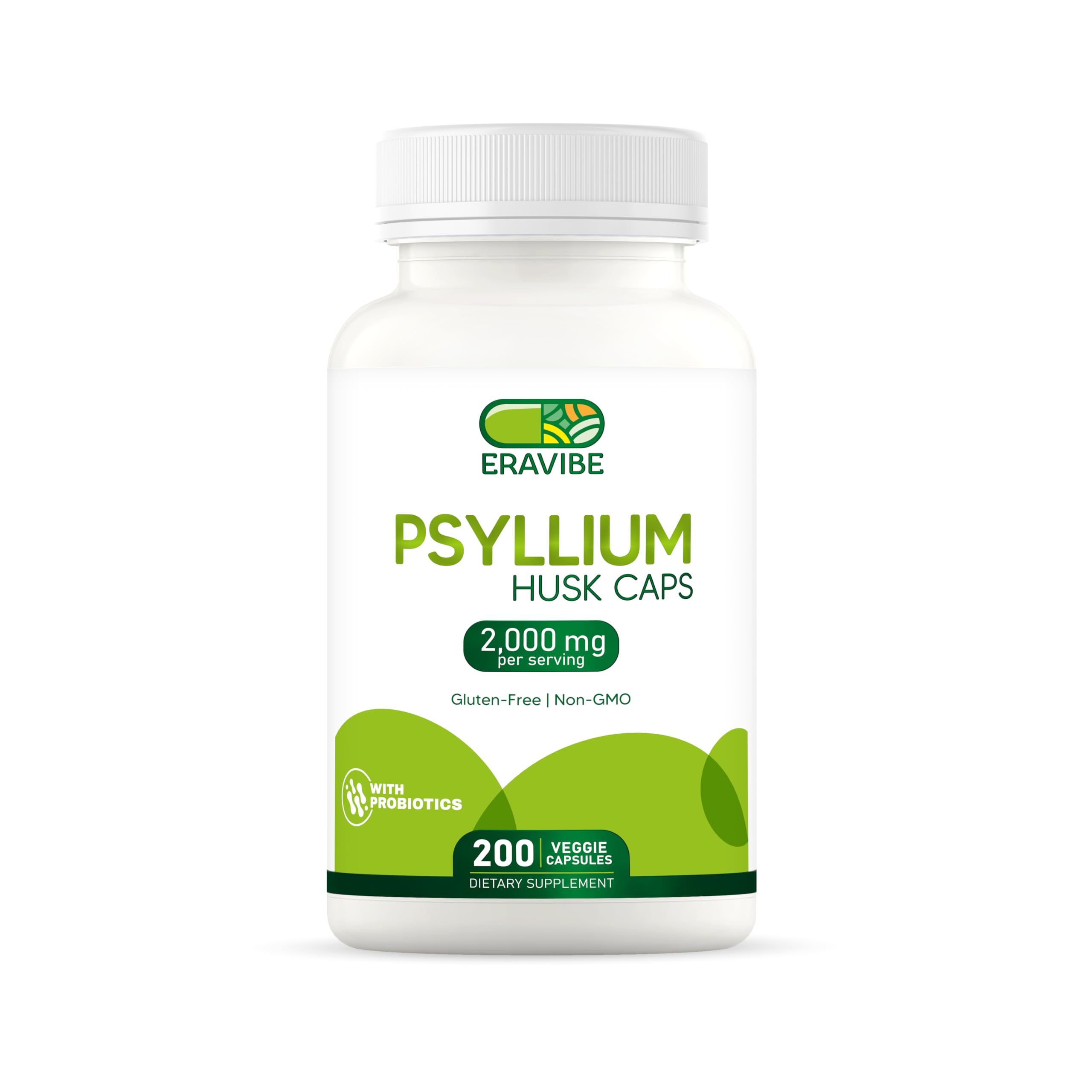 Amazon.com: ERAVIBE Psyllium Husk Capsules with Probiotics 100