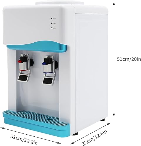 Miniatura 4 de Dispensador de agua caliente y fría, dispensador de agua fría y caliente de 5 galones, dispensador de enfriador de agua de carga superior con