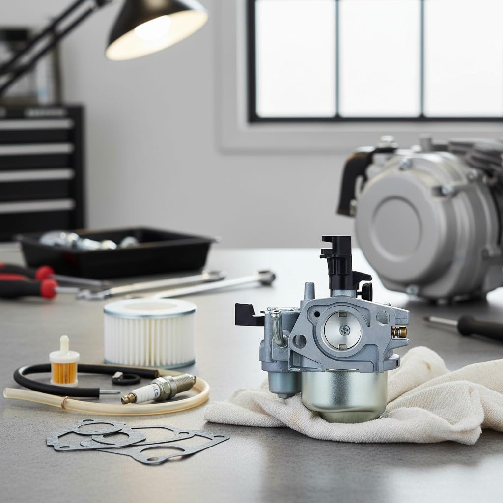 Carburetor, Compatible with Kohler SH265, 3000, 16-S, 05-S, Replaces 3000, 196cc, 18 853 16, with Tune Up Kit