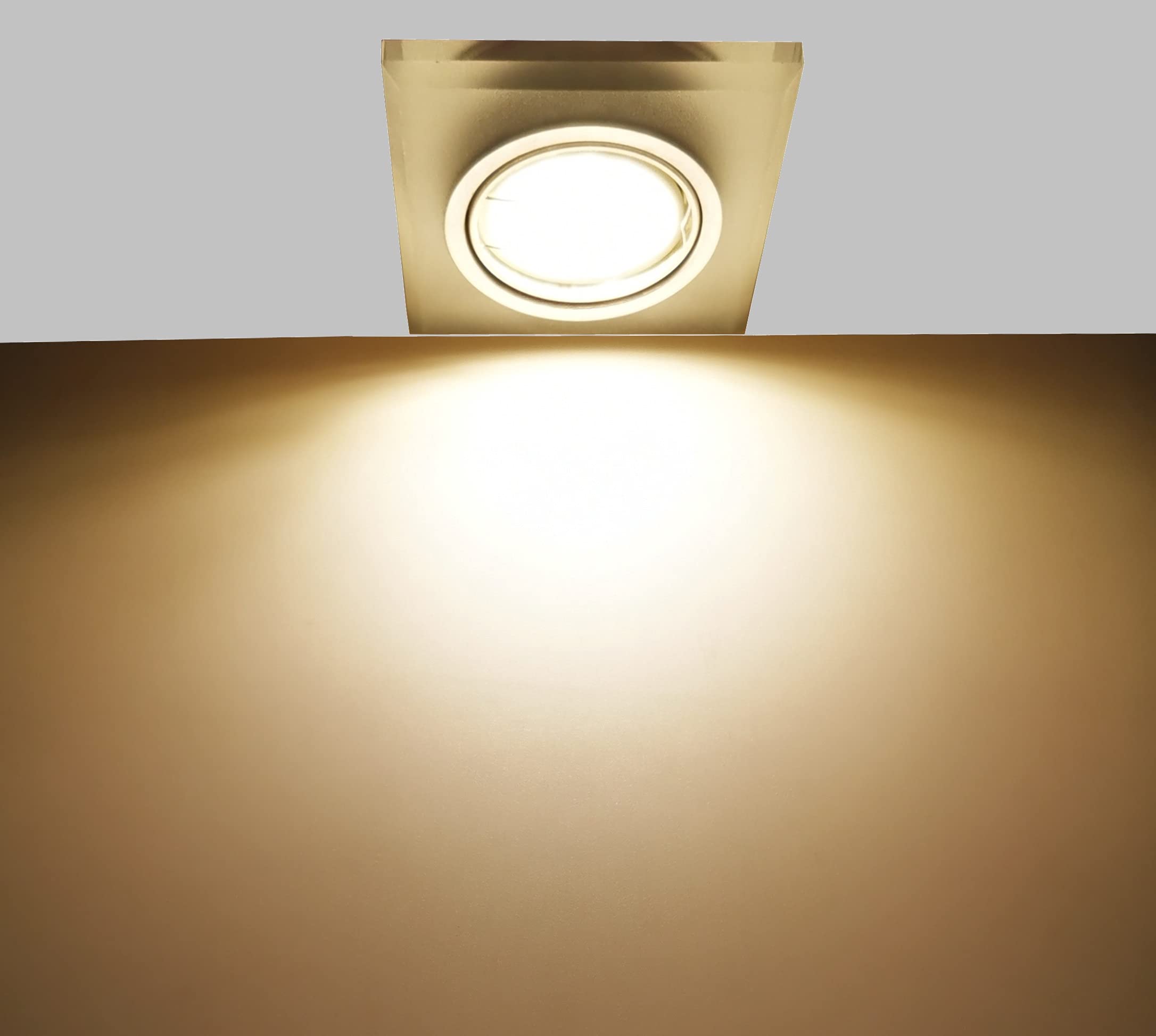 Trango 10er Pack 5 Watt 3 Stufen dimmbar MOCOBSD-C*10 LED Modul inkl. je 75cm Kabel T: 3cm 3000K warmweiß zum Austauschen GU10 MR16 Leuchtmittel Einbauleuchte, Deckenstrahler, Einbaustrahler