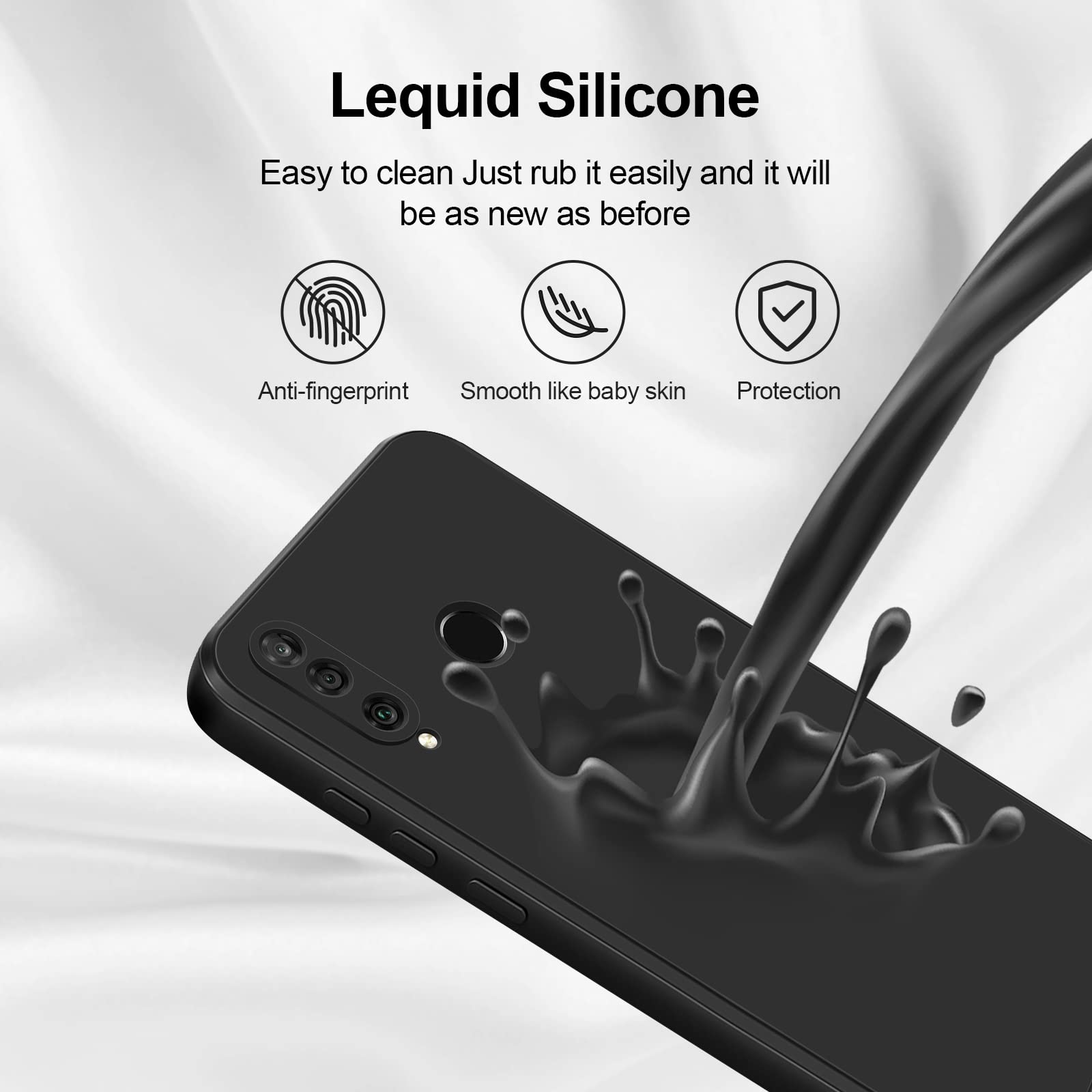 GiiYoon Funda para Huawei P30 Lite,Case de Silicona Suave de TPU Funda Protector de Goma Fexible Prueba Liviano y a Delgado de Golpes Antirrayas para Teléfono Huawei P30 Lite - 5