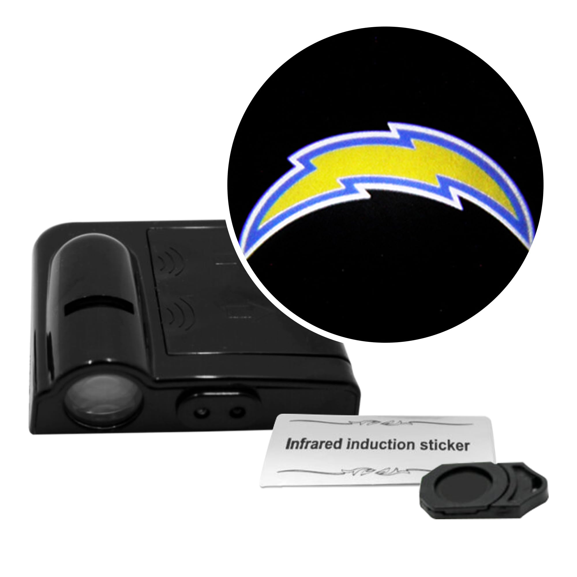 LED Car Door Light - Officially Licensed NFL Wireless Projector - Show Your Team Pride - Battery Powered, Easy Install