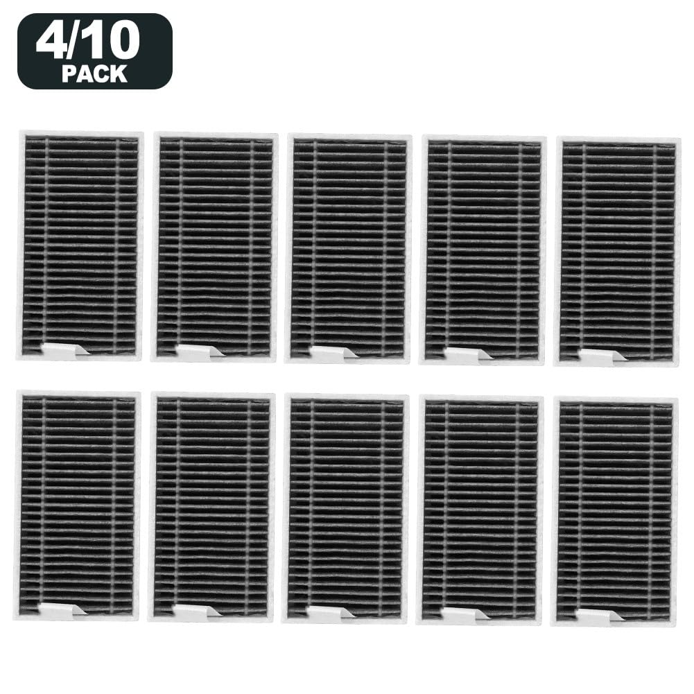 KiraKira Paquete de 10 filtros lavables para aspiradora Ecovacs Deebot T90 Pro Omni Robot, filtros de repuesto duraderos para el hogar