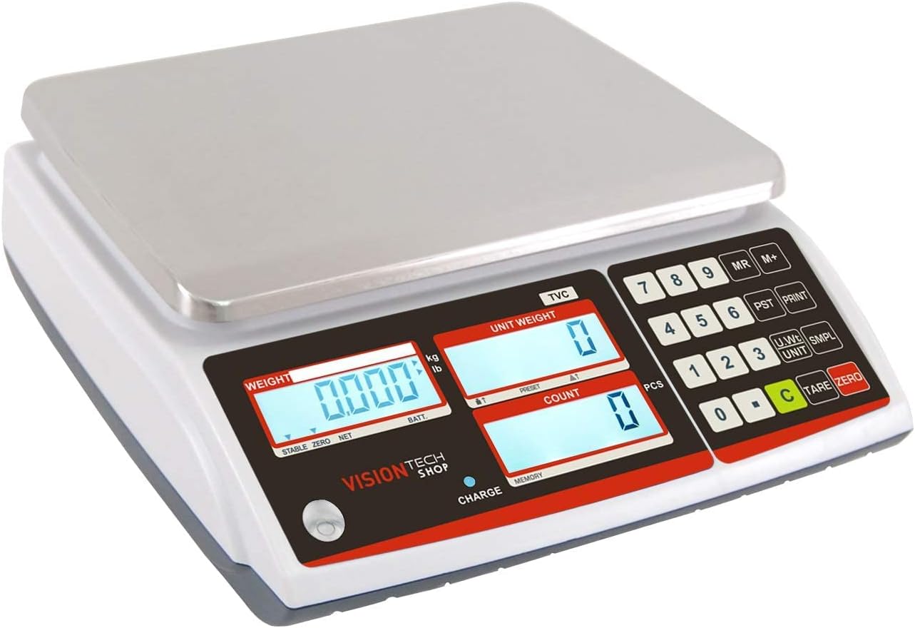 Get Special Price VisionTechShop TVC-30 Counting Scale for Parts and Coins, Lb/Kg Switchable, 30lb Capacity, 0.001lb Readability Black Friday Clearance VisionTechShop TVC-30 Counting Scale for Parts and Coins, Lb/Kg Switchable, 30lb Capacity, 0.001lb Readability