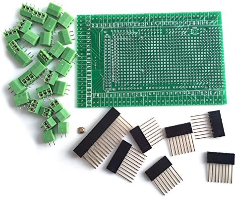 DollaTek Prototype Screw/Terminal Block Shield Board Kit for MEGA 2560 R3 DIY