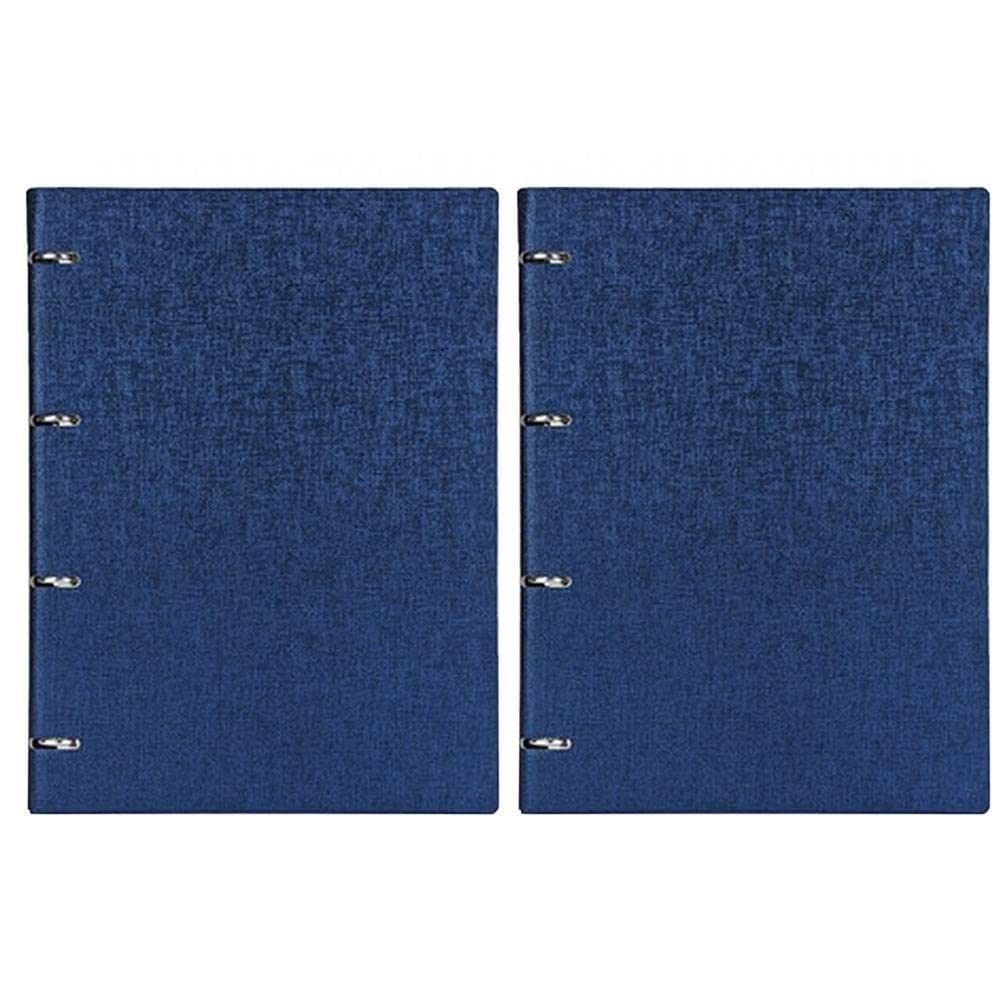 2 quaderni formato A5, copertina in pelle, notebook con 6 raccoglitori in metallo, 100 fogli, quaderno per riunioni di scuola e ufficio, quaderno ad anelli A5, taccuino in poliuretano