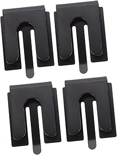 SUPVOX Microphone Hook Bracket Metal Coat Hanger Micrófono Para Niños Microphone Boom Stand 4 Pcs Microphone Mic Hanger Holder Mobile Radio Holder Ham Radio Hanger Securing Clip Iron Car