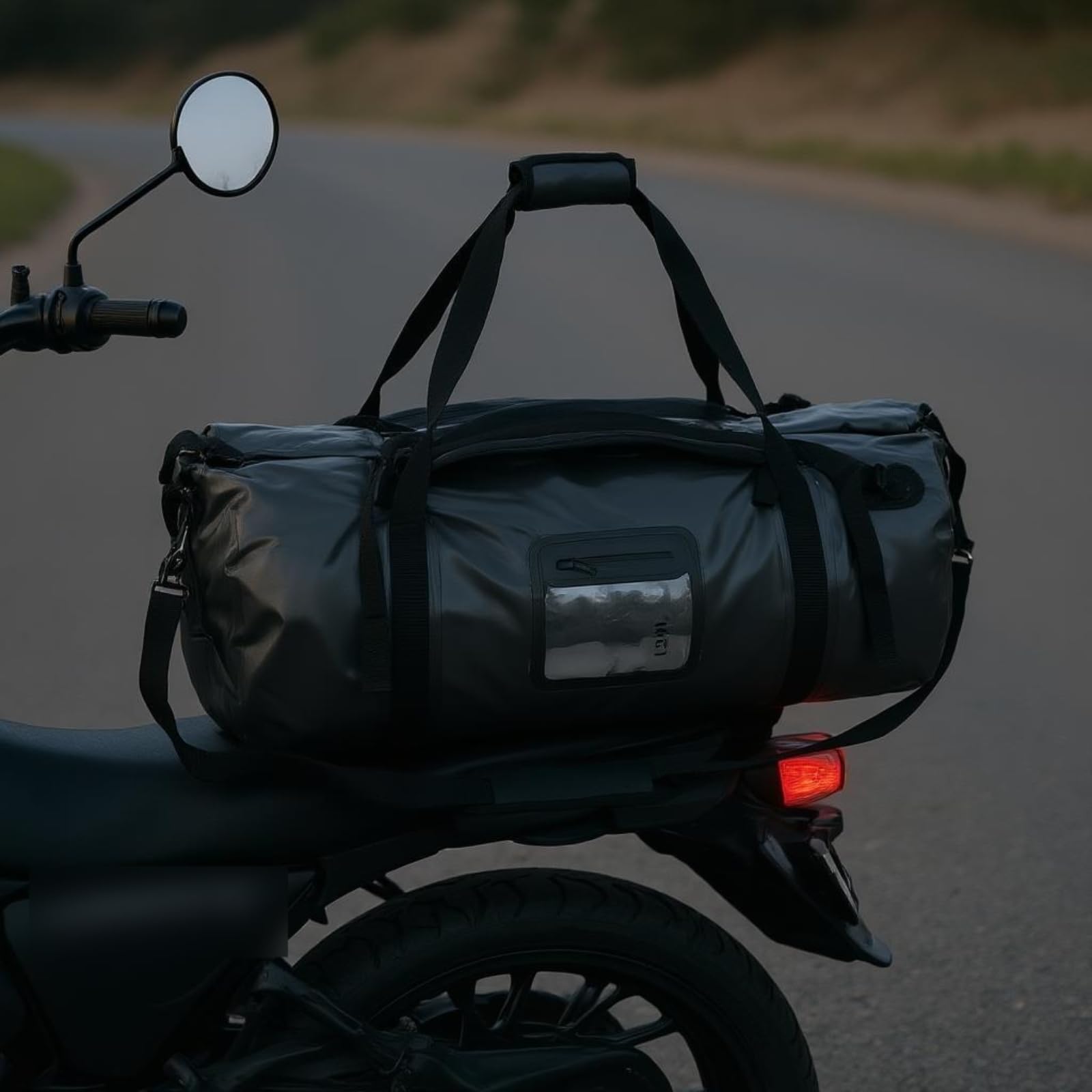 F Fityle Bolsa Estanca de Viaje Impermeable Mochila Maleta Saco Equipaje con Transporte como Mochila Superiores y Laterales PVC 500D y Cierre Enrollable, Negro, Negro