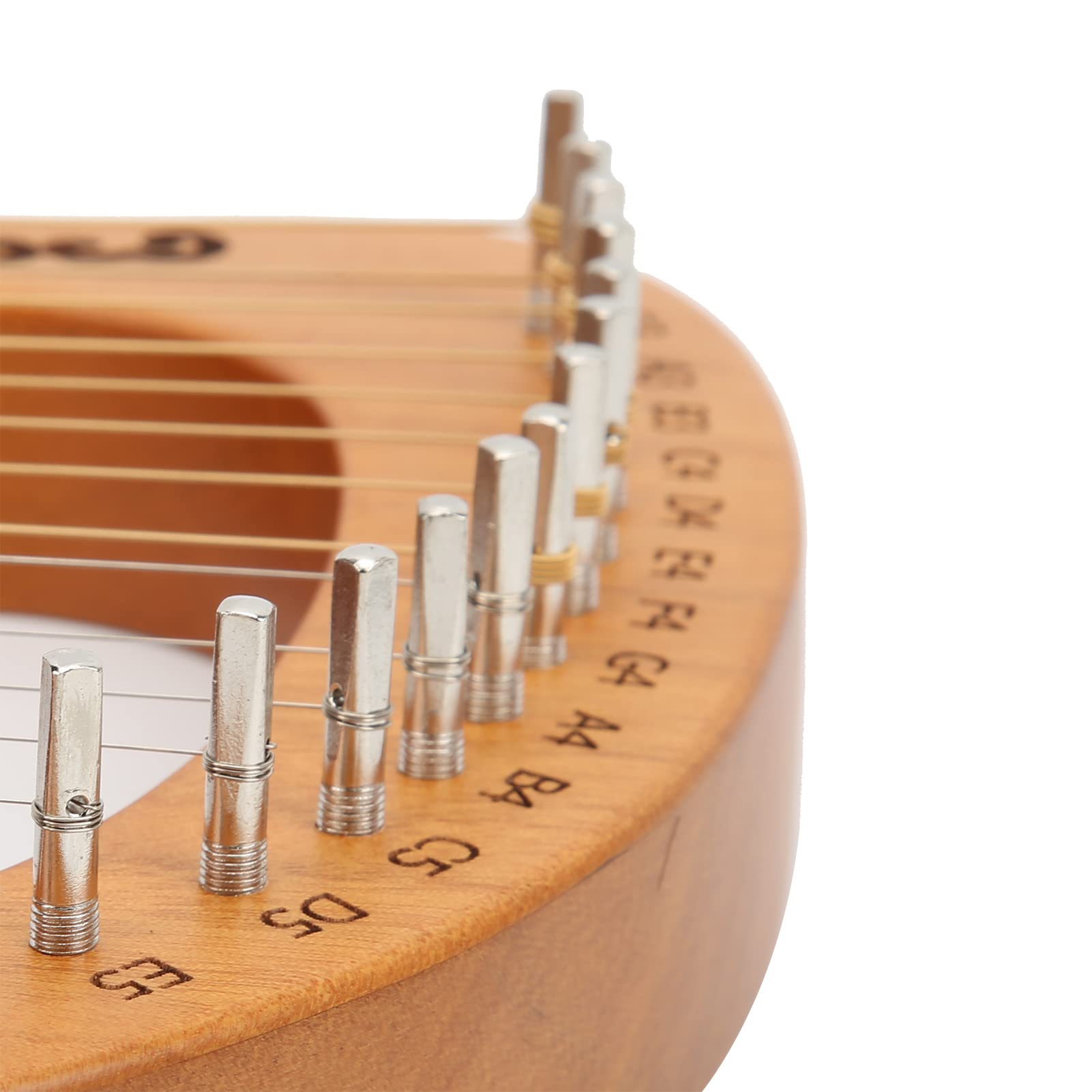 Arpa in mogano 16 corde in acciaio dal design concavo, strumento musicale di qualità professionale per spettacoli teatrali, riunioni di famiglia