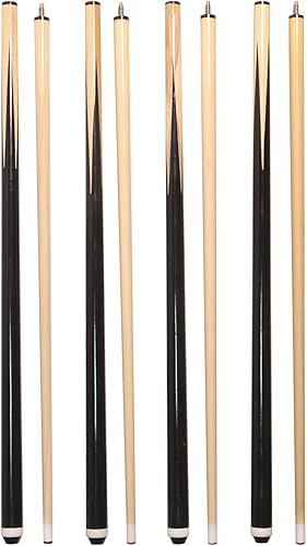 Miniatura 8 de Palos de billar de 2 piezas de madera de 58 pulgadas, taco de billar de madera dura, señales económicas de 19 a 21 onzas, buenas para uso en casa y