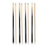 Pool Sticks 2-Piece 58 Inch Wooden Billiard Cue Hard Wood Pool Cues 19-21 oz Economic Cues Good for House and Bar Use American Pool Game Practice Cues for Begginer Starters