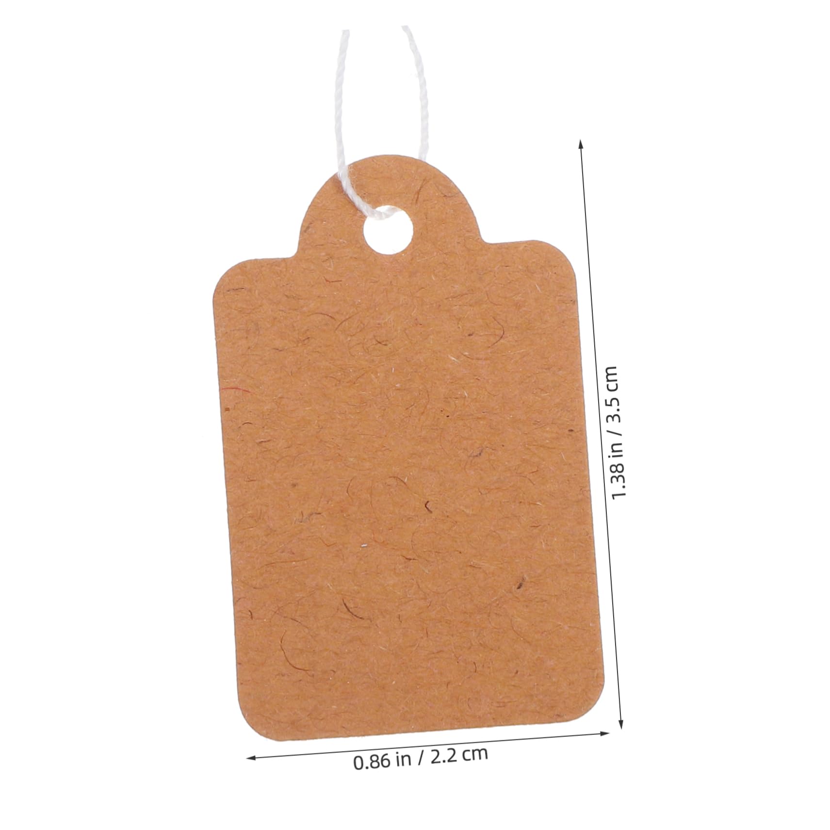 Angoily 200pcs Kraft Paper Marking Tags Stringed Labels for Pricing Wrapping DIY Projects