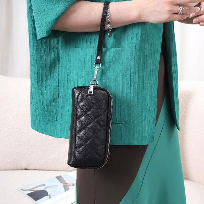 Women Genuine Leather Wallet Blocking Credit Card Holder Long Female Phone Clutches3