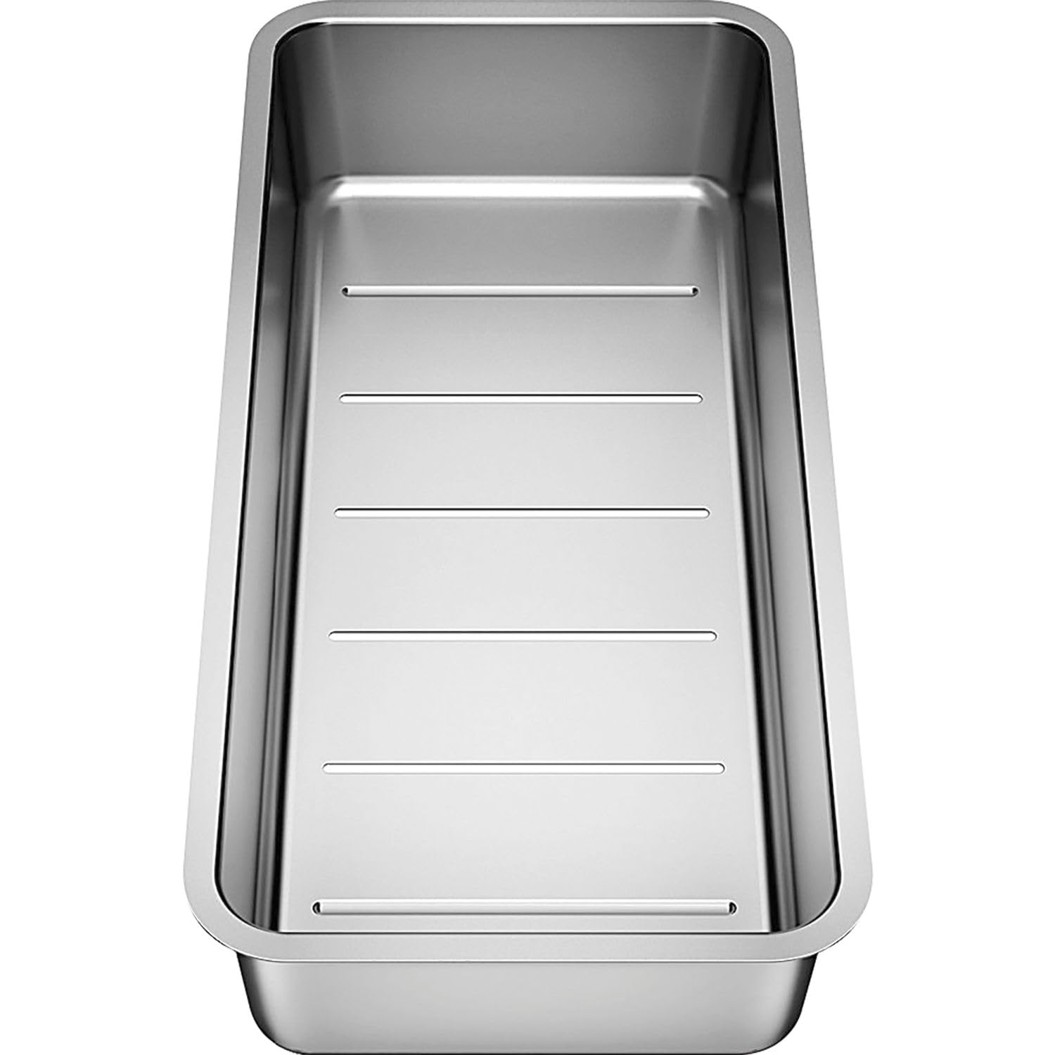 BLANCO Cubeta Multifuncional Perforada En Acero Inox | [41,7 x 19,7 x 8,2 cm] | Apto para lavabos de acero inoxidable ETAGON y ANDANO | Más funcionalidad para lavabos y fregaderos