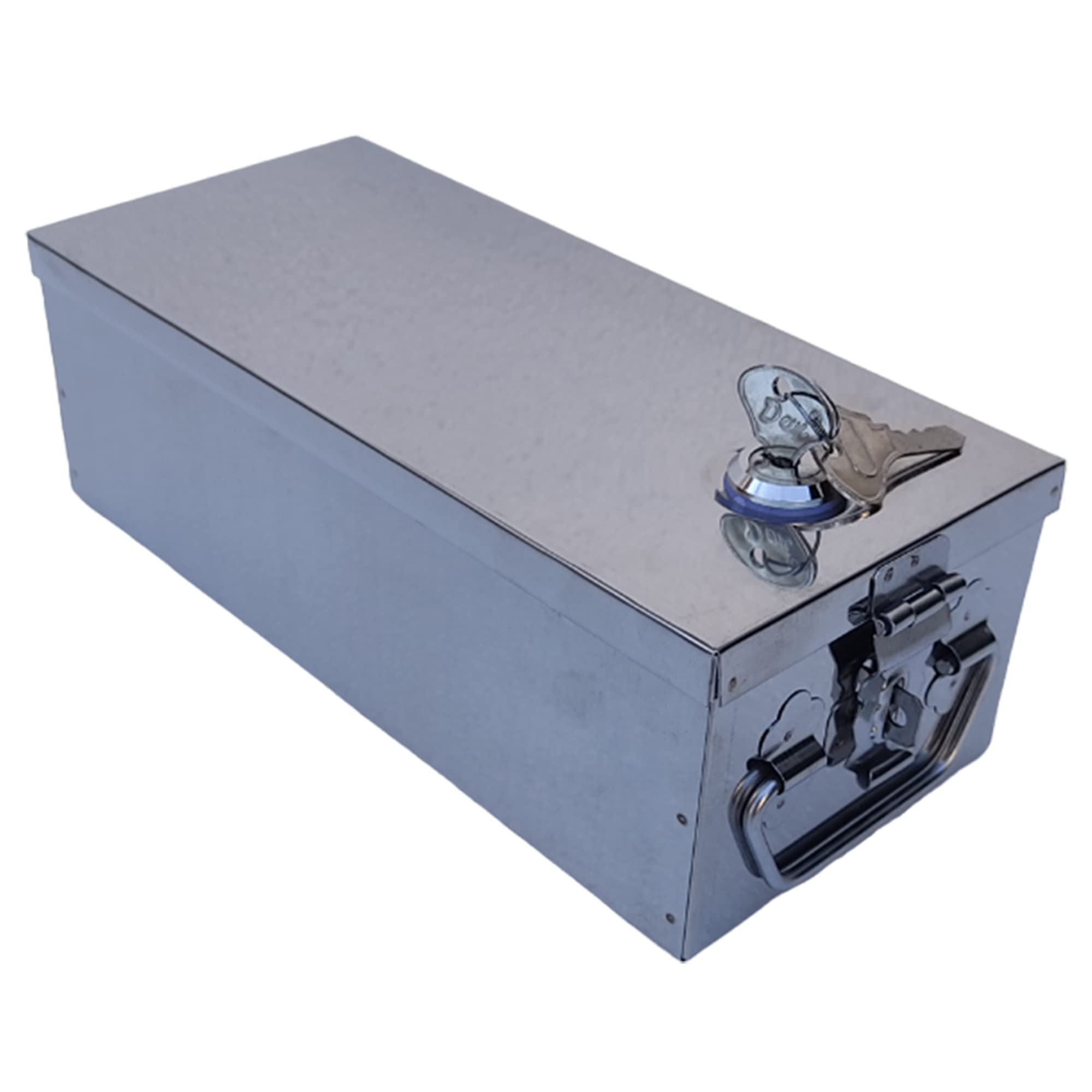 Crevita Stainless Steel Locker Boxes,Cheque Book, Jewelry, Cash,Bank Locker security Box Size - 8 Inch Long (Small) - 8" x 4" x 3") (With Pre fited Lock & 2 Key) (B0BZ1Q97DM) Amazon Price History, Amazon Price Tracker