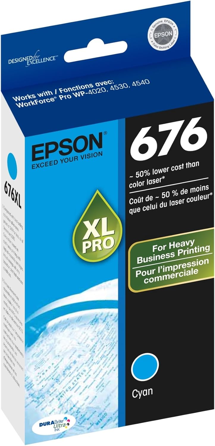 Epson DURABrite Ultra 676 Ink Cartridge - Cyan