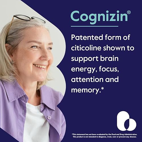 Miniatura 2 de BESTVITE Cognizin Citicoline 500 mg (120 cápsulas vegetarianas) (60 x 2) - Nootrópico de colina premium estudiado clínicamente - Sin estearatos -