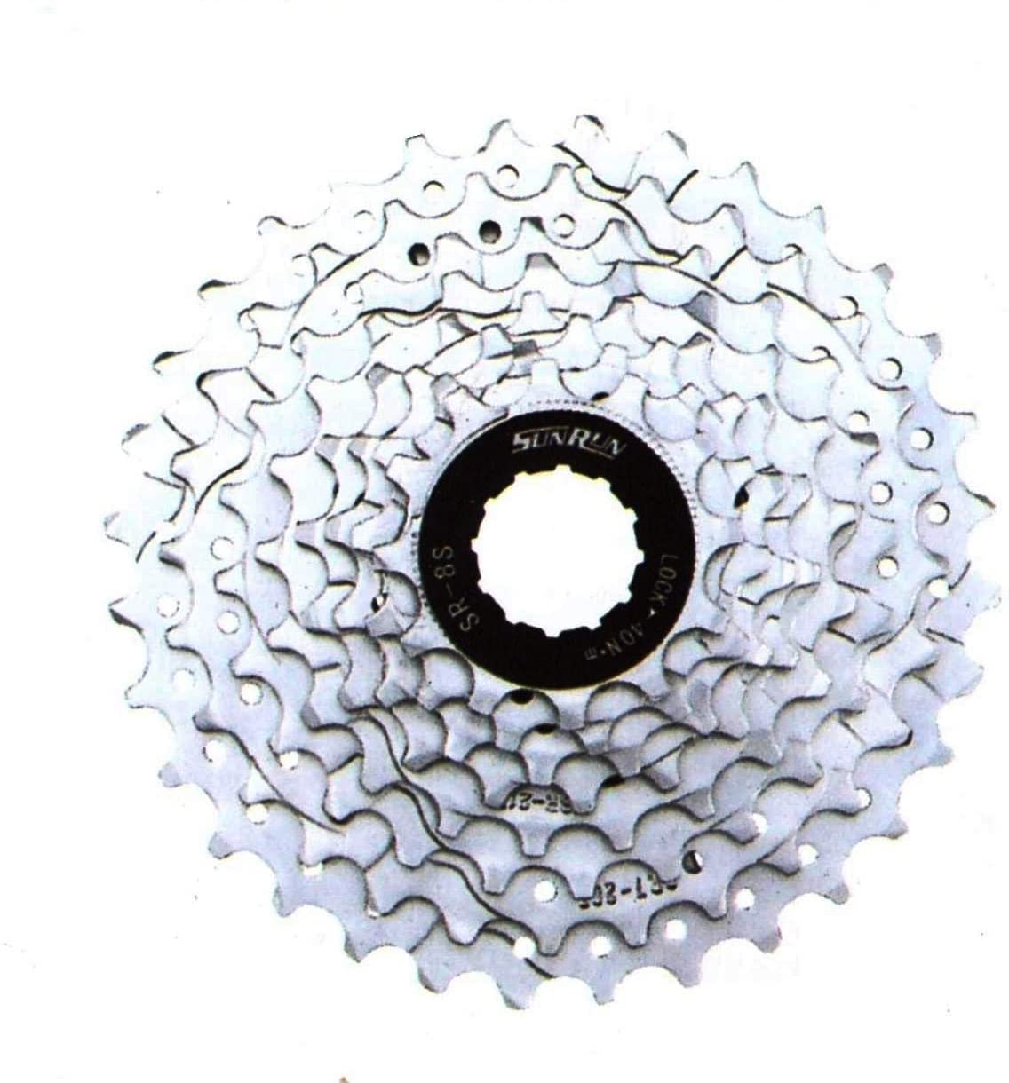 SR SUNRUN SHIMANO COMPATIBLE CASSETTE COGS, 7 SPEED, 7 SPEED MEGA RANGE, 8 SPEED, 9 SPEED, 10 SPEED, PUSH ON CASSETTE, SHIMANO & SRAM COMPATIBLE (8 SPEED 12-32T)