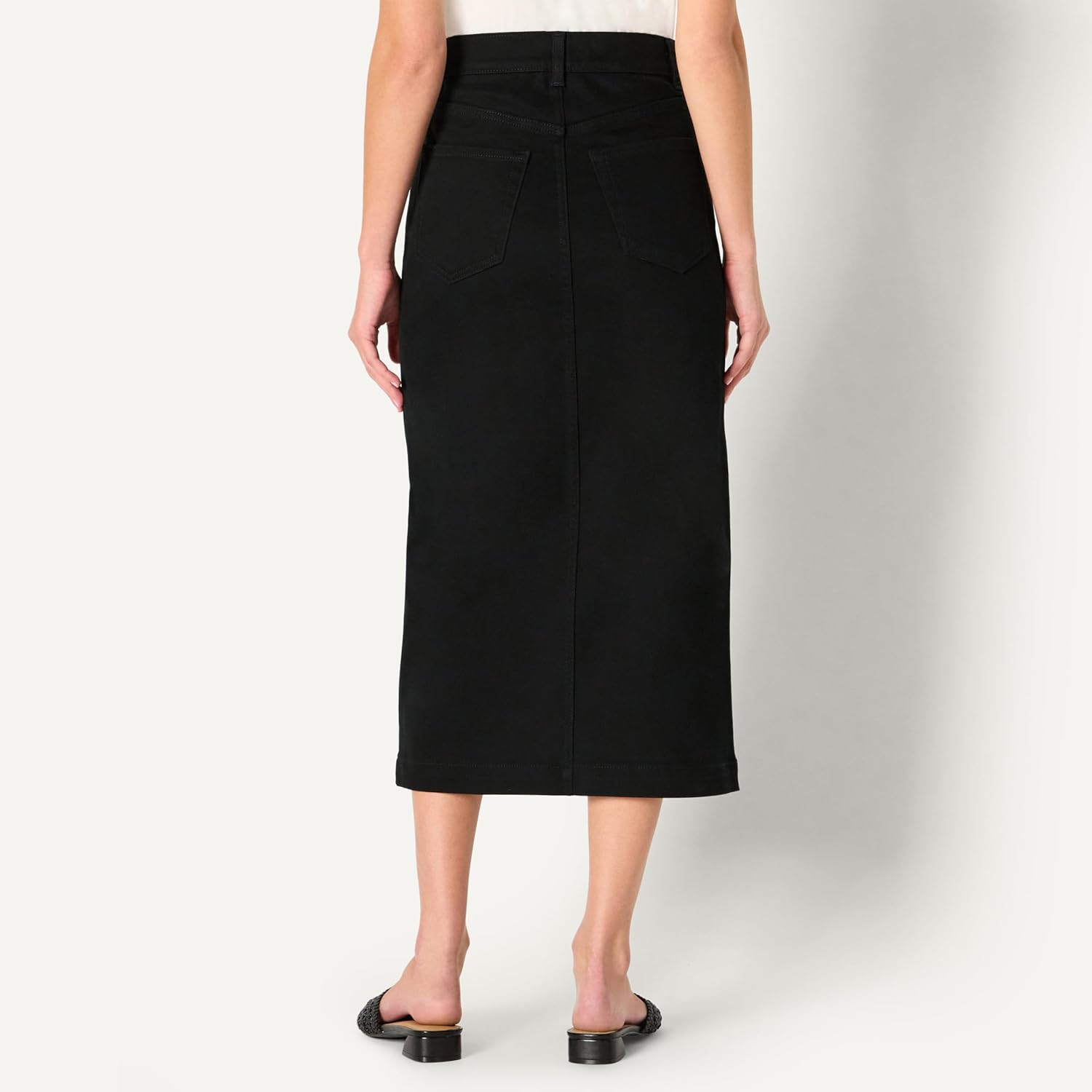 Amazon Essentials Women's Regular-Fit High-Rise Long Jean Skirt - Image 4