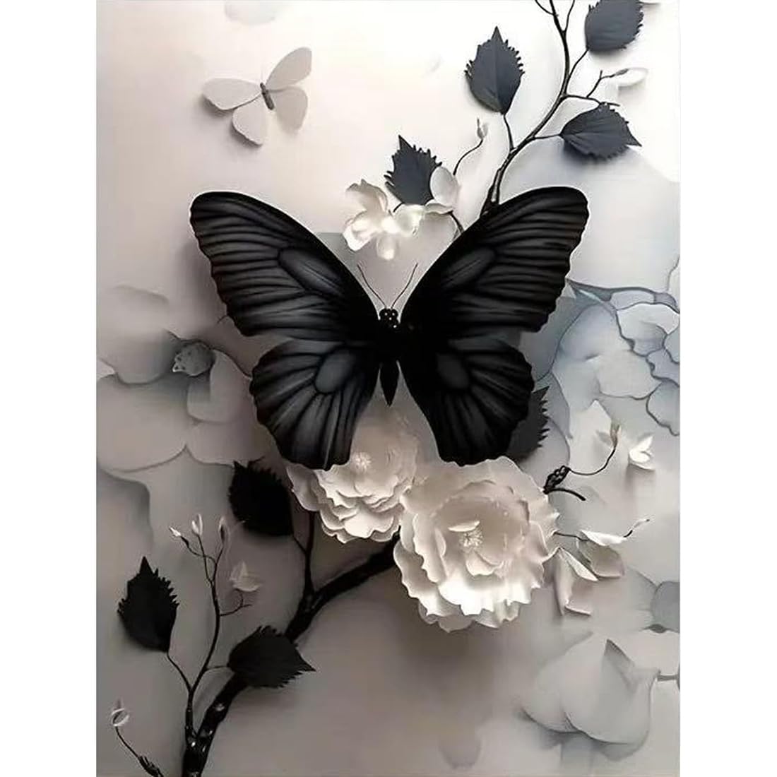 Butterfly Stamped Cross Stitch Kits - Counted Cross Stitch Kits for Beginners Adults Needlepoint Cross-Stitch Patterns Dimensions Needlecrafts Embroidery Kits Arts and Crafts 12x16 inch