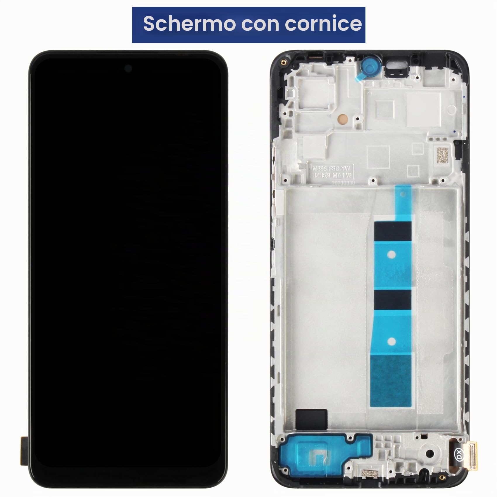 Schermo per Xiaomi Redmi Note 12 4G LCD Display - per Redmi Note 12 4G LCD Schermo di Ricambio 23021RAA2Y 23027RAD4I 23021RAAEG Touch Screen Digitalizzatore Vetro Sensor Assemblaggio con Cornice