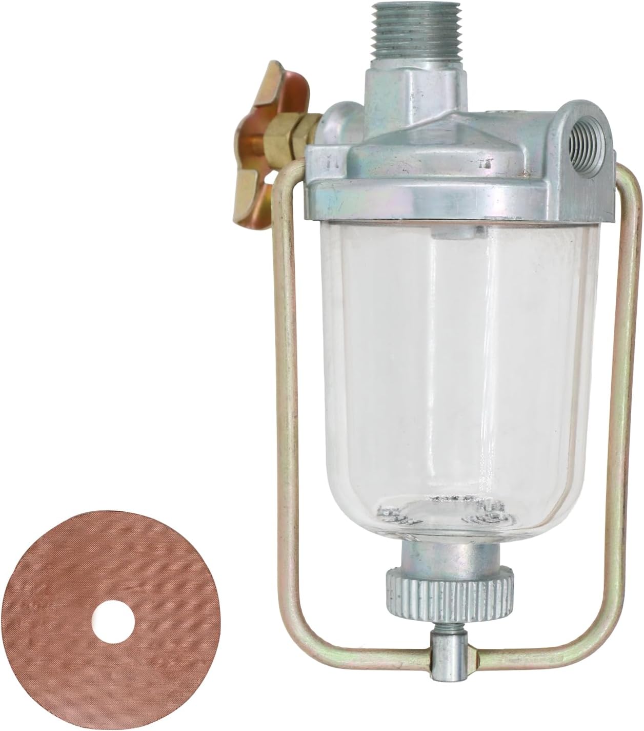 Fuel Sediment Bowl Assembly for Massey Ferguson Allis Chalmers 135 150 165 175 180 202 30 glass fuel sediment bowl Gas Strainer for Case IH WC WF WD45 D15 D17 D19 D21 505472M91 70237946 237946