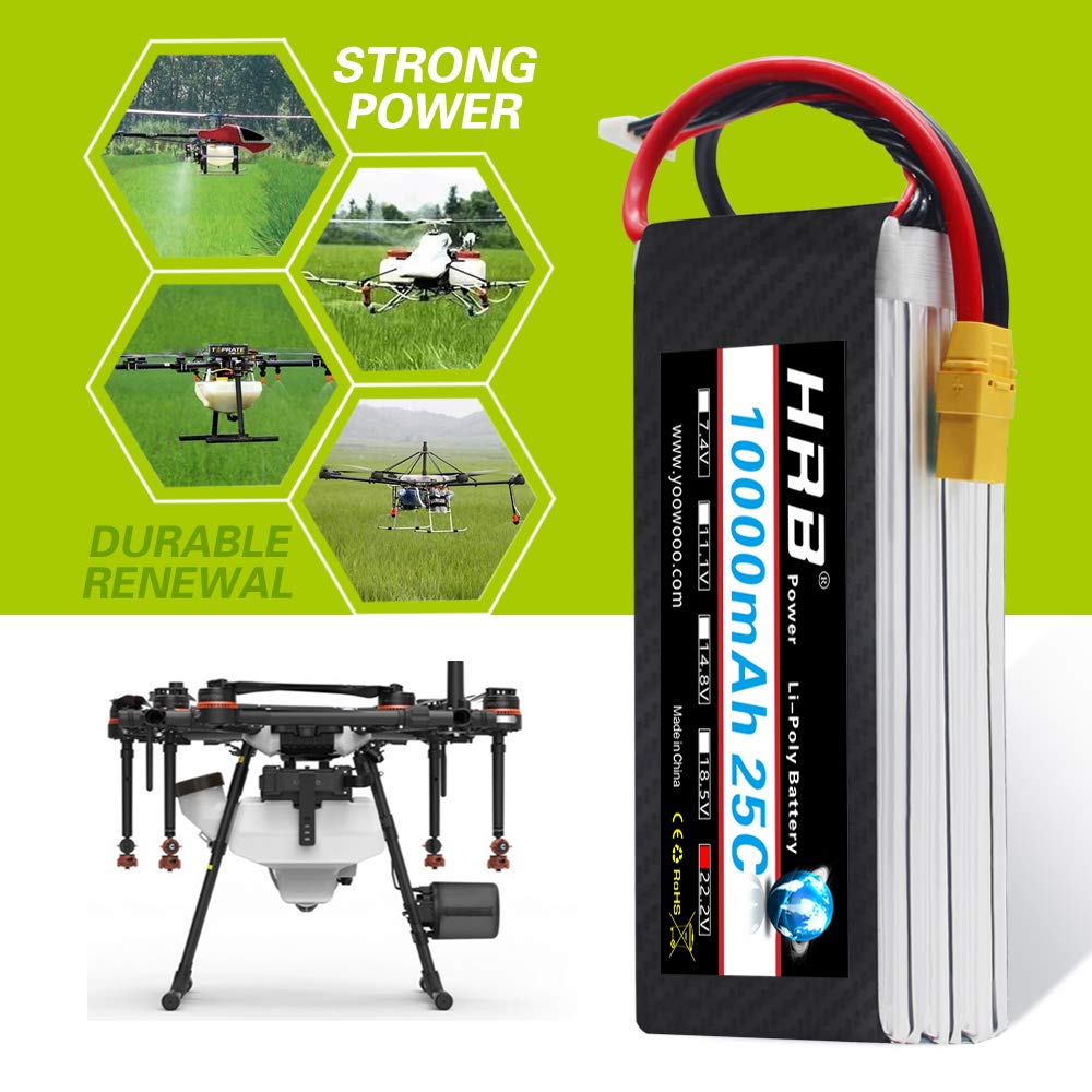 Amazon | HRB 10000mAh 22.2V XT90 25C 6S リチウムポリマー電池 | HRB