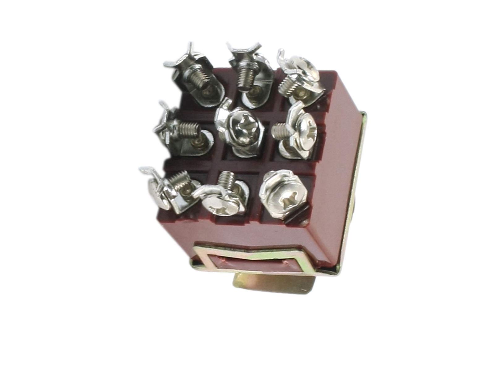 Aexit 3PDT 3 Toggle Switches Position 9 Screw Terminals Toggle Switch AC380V DPDT Toggle Switches 10A E-TEN303