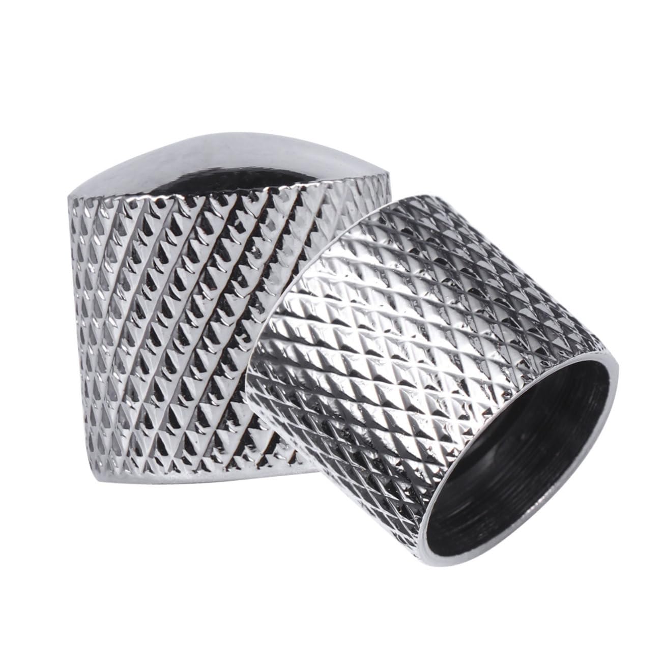 Totority 4pcs Metal Dome Knobs Guitar Bass Volume Tone Control Knobs Replacement for Broken Dirty Old