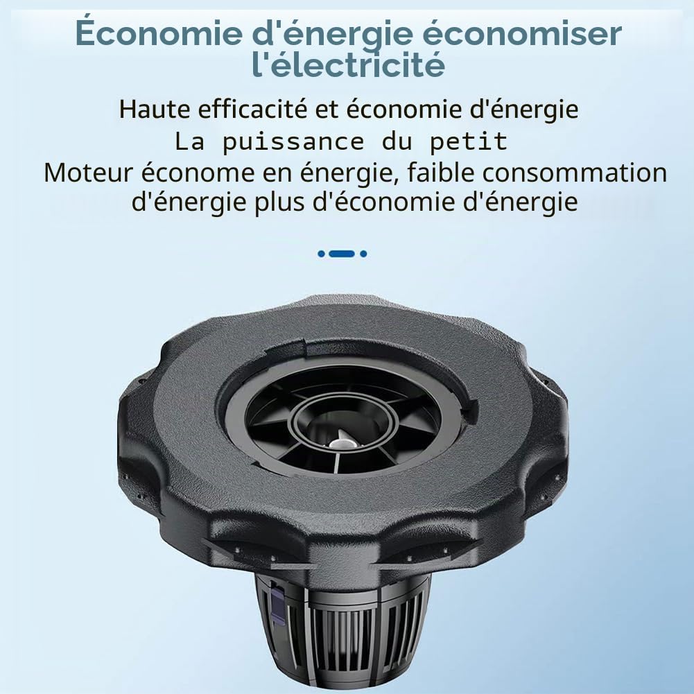 Pompe à eau flottante pour fontaine de bassin avec jets de pulvérisation à 360 ° - Économie d'énergie - Filtre d'admission - Aérateur en céramique pour bassin à poissons - Circulation de l'oxygène