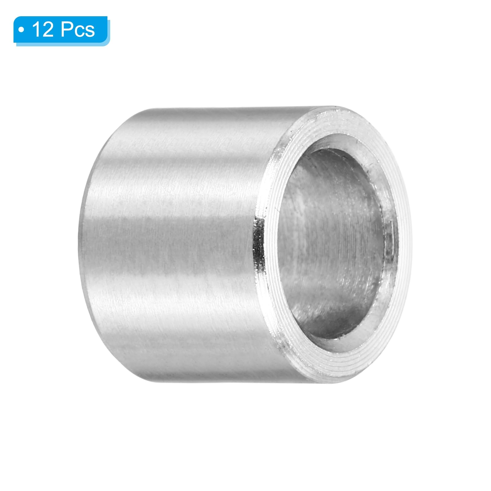 PATIKIL M8 Stainless Steel Spacers, 12Pcs Metal Spacer 8mm ID x 12mm OD x 9mm L Screw Standoff for 5/16" or M8 Screw - Image 3