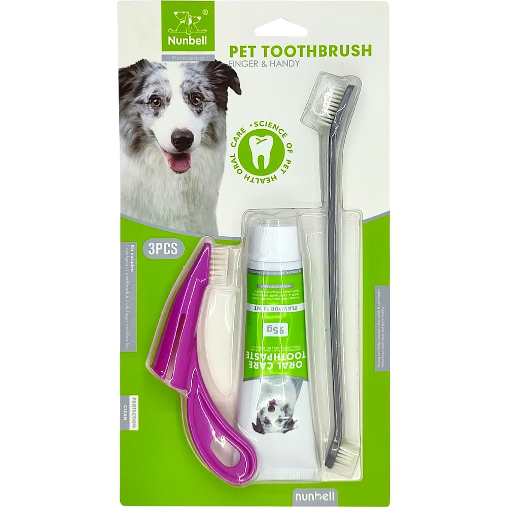Pet Needs Oral Dental Kit-3 in 1 Finger Brush Long Brush and Mint Toothpaste-95 Grams-Color May Vary (B0BDVQS6RK) Amazon Price History, Amazon Price Tracker