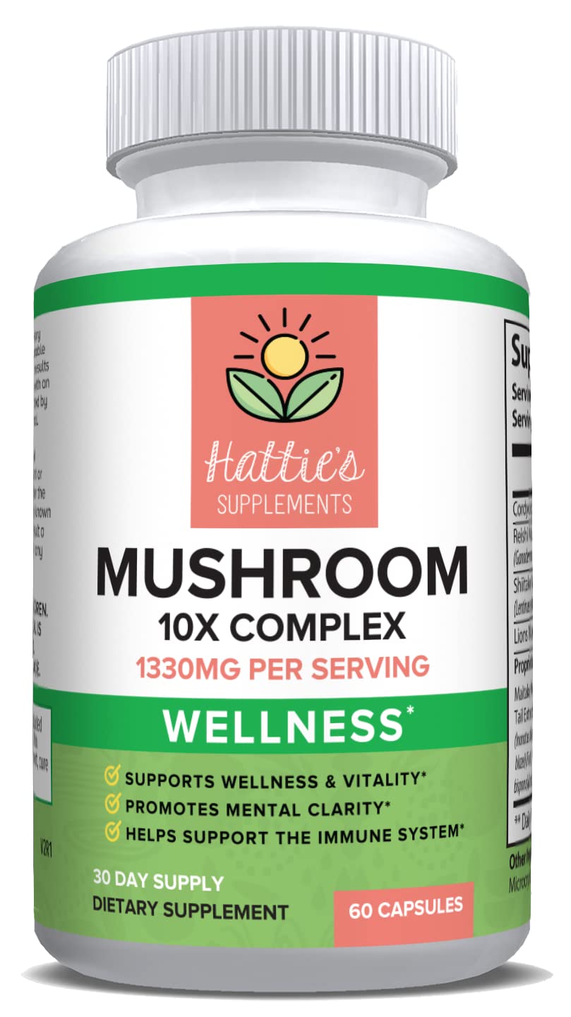 Mushroom 10x 1330mg, 60 Capsules