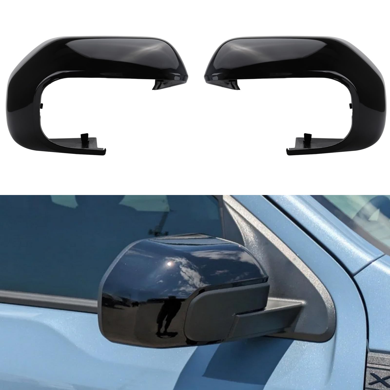 Amazon.com: Glossy Black Direct Replacement Mirror Cover for 2021