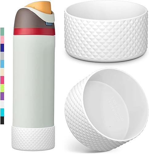 2 piezas de funda de silicona con diamante para botella de agua Owala, funda protectora antideslizante para Owala Twist, FreeSip y Flip de acero