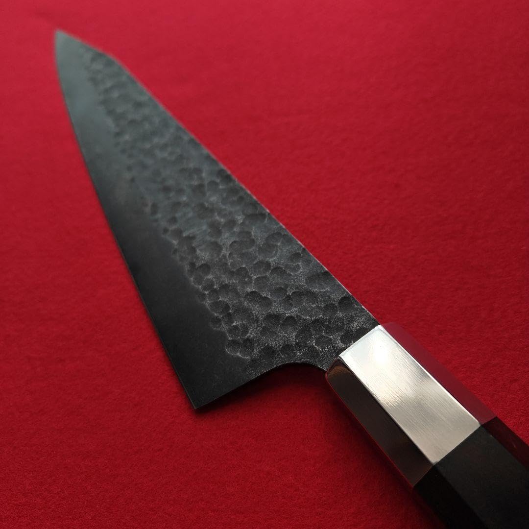 V金10号 牛刀 24cm 鏡面仕上げ 黒檀柄 VG10牛刀24センチ鏡面仕上げ黒檀柄です