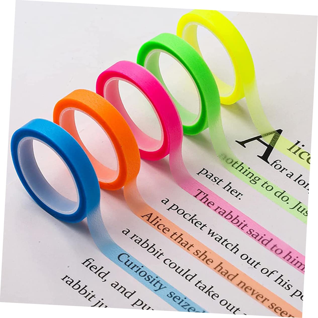 60 Rollen wasserfester Index-Aufkleber klebrige Indexregisterkarten löschbarer Textmarker Klebeband bookmarks Etiketten löschbare Textmarker Haftstreifen für Notizbücher Tabs lesen STOBOK