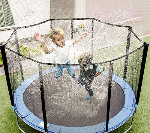 BMAG Trampoline Sprinkler, Party Outdoor Trampoline Sprinkler Water Park for Kids, Fun Cooling Summer Sprinkler Yard Games Water Toys, Backyard Water Park Sprinkler for Boys and Girls 39 ft - Thumbnail 5