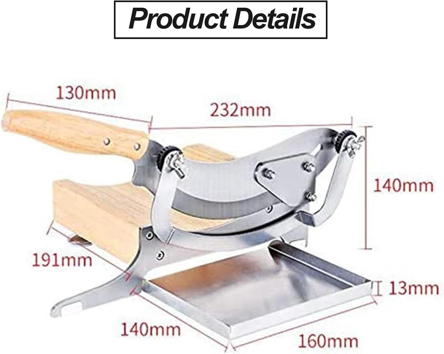 Kräutermedizinschneider, Haushaltsguillotine, manueller kleiner Medizinschneider, feste Klingenlänge 102 mm, for Schneiden von medizinischen Materialien, Trockenfleisch vom Rind, hartem Obst