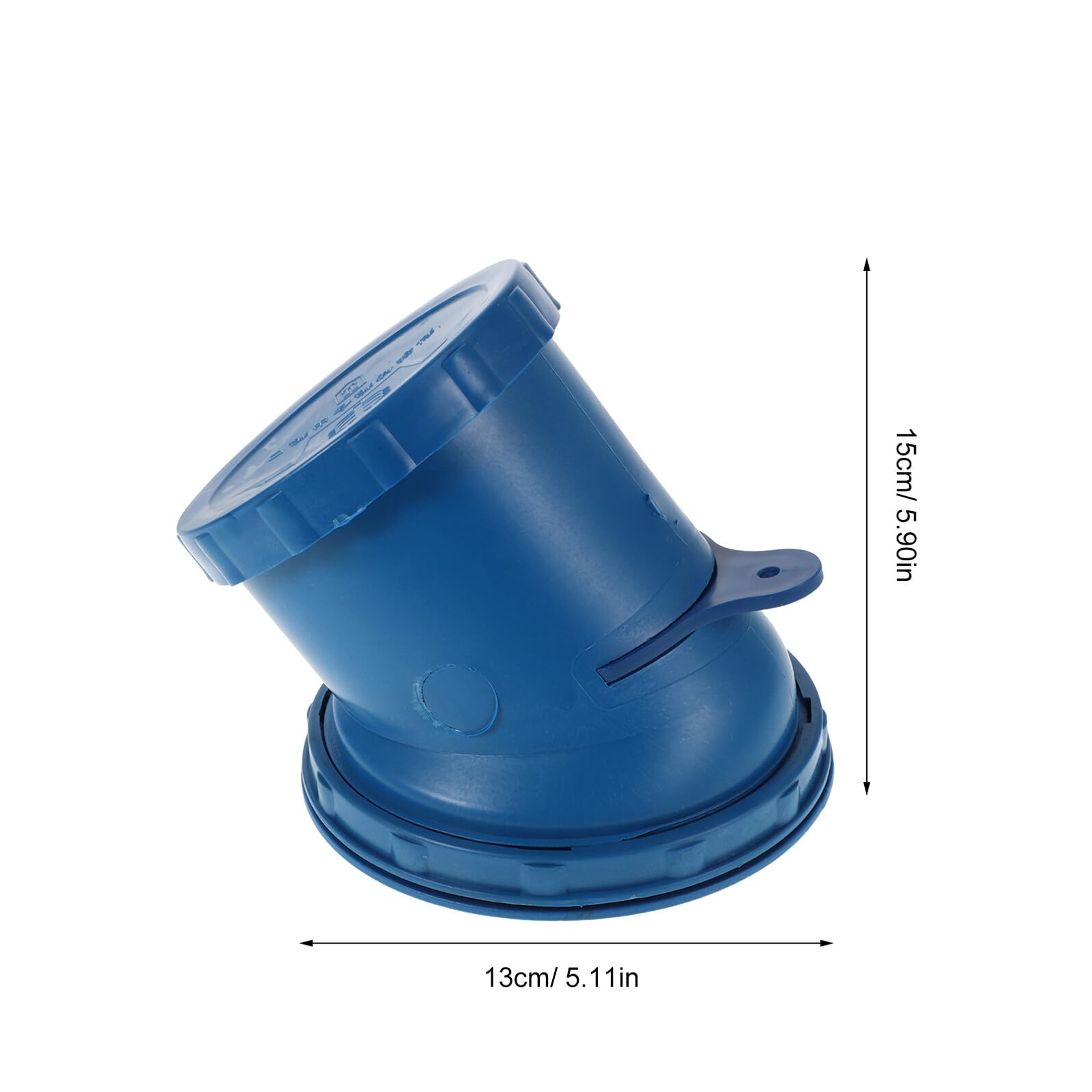 iplusmile Vanne de Déchargement de Fût de Stockage de Céréales en Plastique Bleu, Grosse Capacité, Facile à Entretenir, Sortie pour Silo à Grain et Riz