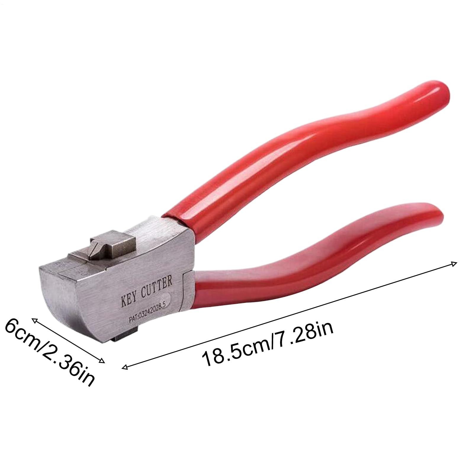 Outil de coupe de clés – Pince ergonomique en acier inoxydable de 18,5 x 6 x 2,3 cm pour clé de voiture et de voiture, duplicateur manuel de précision | Tondeuse à cheveux en métal manuelle pour