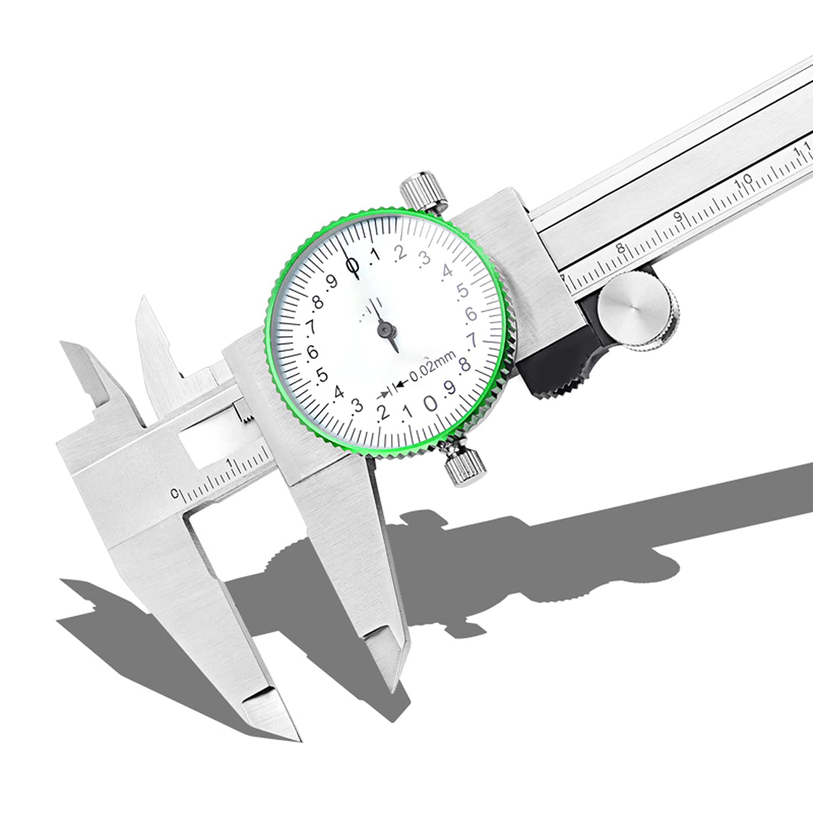 Calibro a Corsoio ad Alta Precisione con Schermo LCD in Metallo in Acciaio Inossidabile Righello di Misurazione di Precisione per Progettisti, Ingegneri e Meccanici(Size:0-150mm)