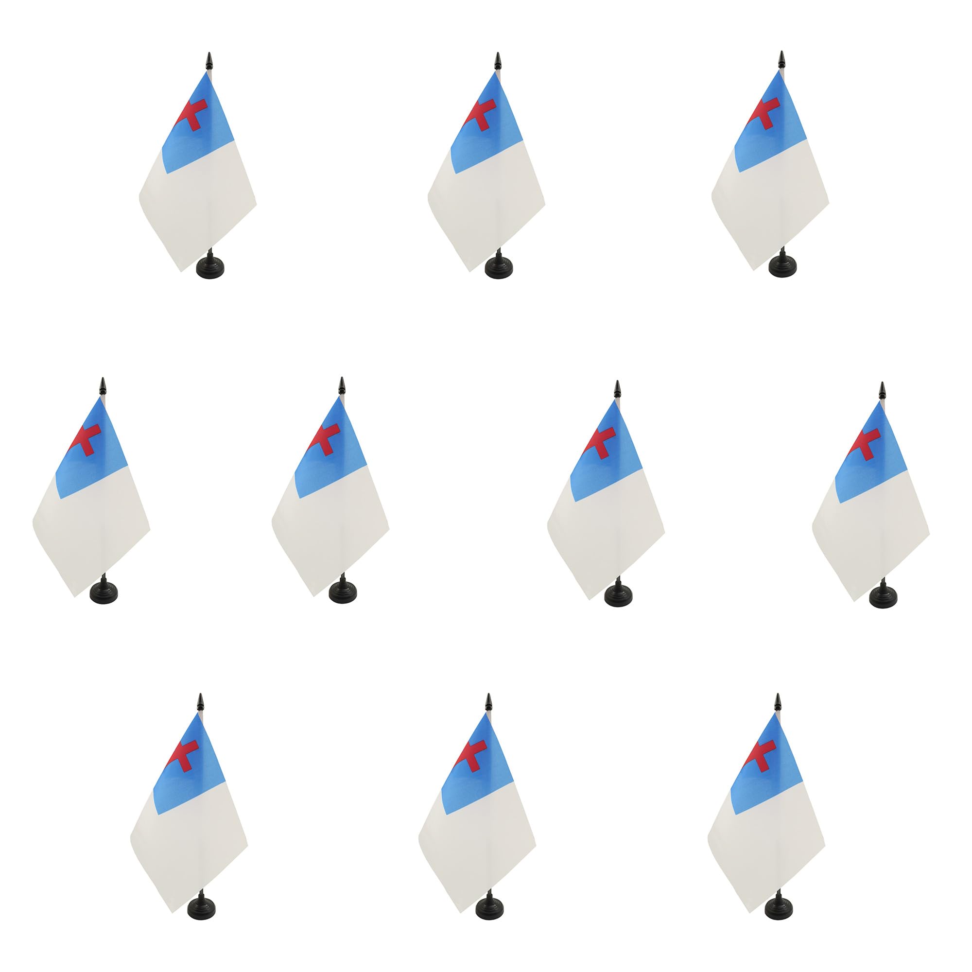 Drapeau de table religion chrétienne de qualité supérieure en polyester
