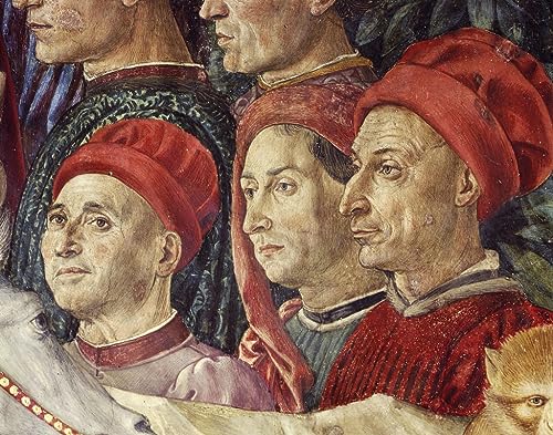 Pintura al lienzo Reyes Magos Gozzoli: una obra de alta calidad de 60x90cm para tu pared