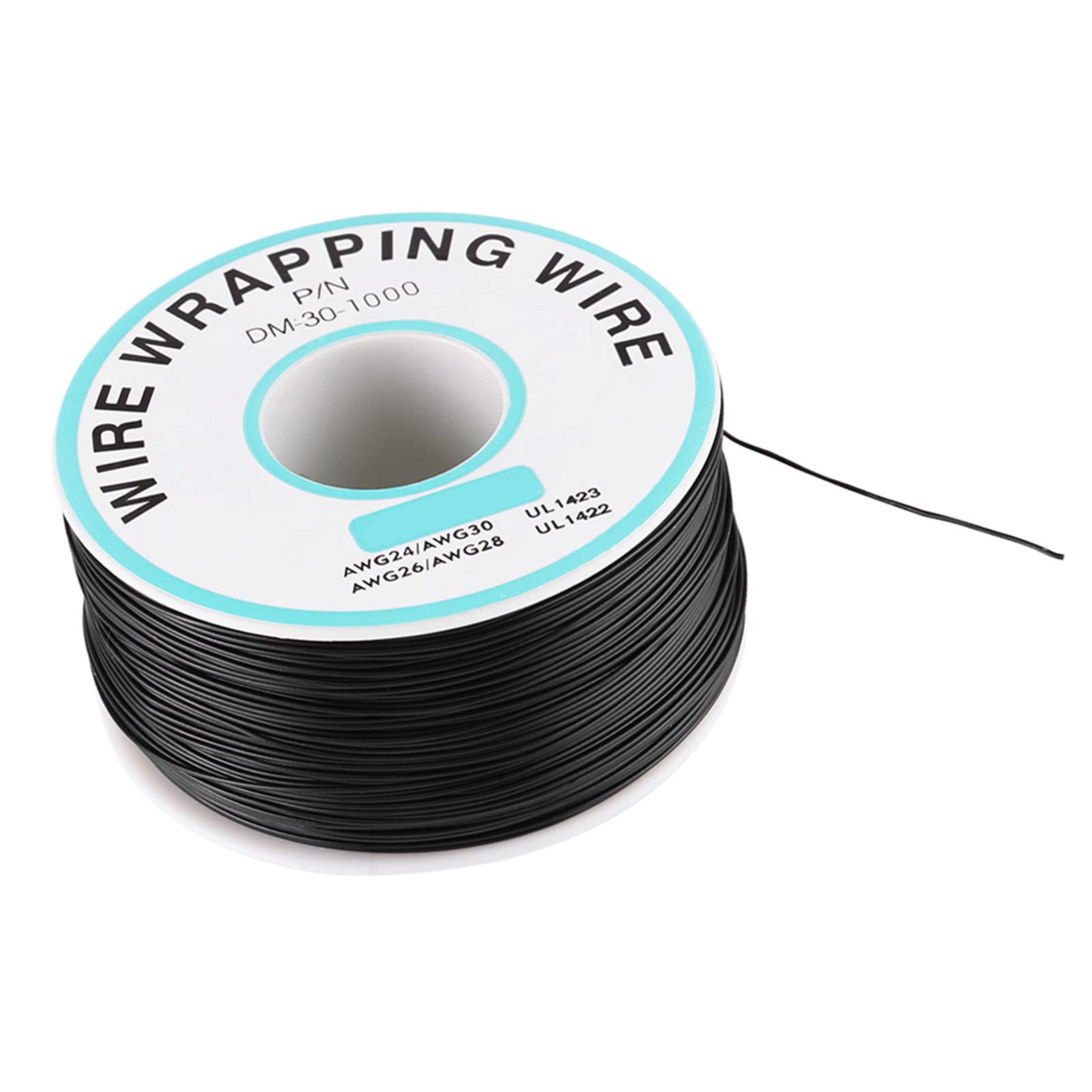 Kabel 0,25 mm drut pojedynczy przewód plażowy 30AWG 250 metrów czarny 7 x 7 x 4 niektóre 28-30awg Kynar Single Wire 0,05 mm 300c
